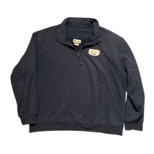 Ogunquit Maine Quarter Zip Sweatshirt Navy Artisans Size L